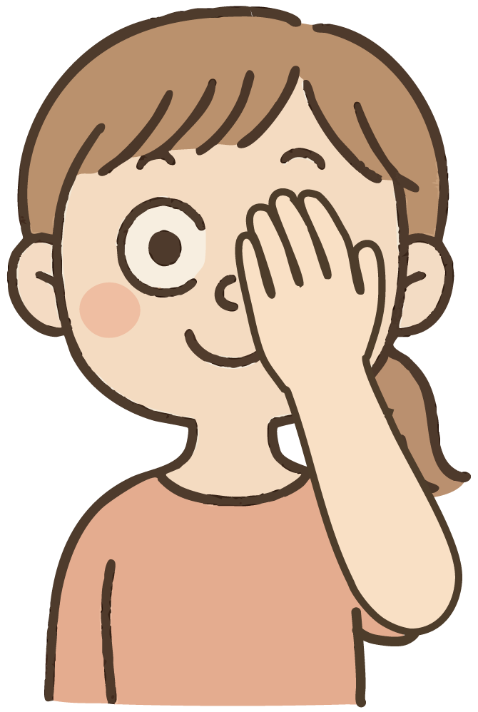 遠近ストレッチ運動（片目ずつ）