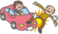 歩行中および自転車などを運転中の自動車事故
